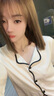 幽悉（YOUXI）真絲睡衣套裝女2025春夏新款100%桑蠶絲薄款長褲家居服兩件套 羽毛白 L (建議110-125斤) 曬單實(shí)拍圖