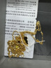周六福（ZLF）  黃18K金腳鏈女花貝彩金腳鏈送女生 可調(diào)節(jié) 曬單實(shí)拍圖