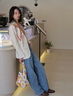 XINUOSICHOU漫游指南 春夏桑蠶絲真絲絲巾 原創(chuàng)頭巾三角圍巾女2025新款 南瓜橘 暗紋提花 含吊墜 雙面印 曬單實(shí)拍圖