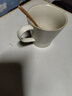 和風(fēng)四季 北歐素燒啞光釉純色陶瓷杯子水杯馬克杯早餐杯辦公室水杯牛奶杯 米色馬克杯（340ml)+櫸木原色勺 曬單實(shí)拍圖