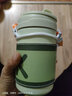 喜具杯女學(xué)生提手雙飲保溫水杯高顏值杯套兒童吸管杯子便攜辦公室咖啡杯 綠色超酷小帕保溫杯500ML 杯子+卡通杯套+3D立體貼+背帶 曬單實(shí)拍圖