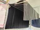 阿黎 全遮光防晒隔热客厅卧室简约窗帘布挂钩式米灰色 2.0米宽*2.2高 实拍图