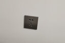 西蒙（SIMON）開關(guān)插座 純平大板E6系列熒光灰色 家用86型暗裝墻壁電源面板五孔 二開雙控開關(guān) 曬單實(shí)拍圖
