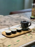一品仟堂玻璃旅行茶具便攜式快客杯個(gè)人隨身包套裝戶(hù)外陶瓷功夫茶杯泡茶壺 粗陶云雅旅行茶具-黑陶 曬單實(shí)拍圖