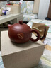 尊壺紫砂壺手工茶具西施壺泥繪蓮蓬禮盒裝泡茶器 泥繪西施蓮蓬 曬單實(shí)拍圖