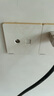 西門子（SIEMENS）開關(guān)插座 墻壁特殊功能面板 皓彩系列白色 電視+六類電腦 曬單實拍圖