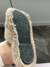 卡帝樂(lè )鱷魚(yú)（CARTELO）毛毛拖鞋女外穿2024新款韓版ins潮鞋秋冬平底家居棉拖鞋子春秋季 升級版卡其色. 37 曬單實(shí)拍圖