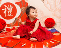 史努比女童禮服裙蓬蓬公主裙女孩周歲配頭飾禮物紅色兒童女寶寶連衣裙夏 酒紅色 80 cm 曬單實(shí)拍圖