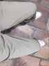 Foss Phil裤子男士春夏季宽松垂感冰丝休闲长裤运动阔腿直筒裤2311卡其L 实拍图