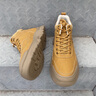 公羊馬丁靴男高幫冬季新款戶(hù)外休閑徒步登山鞋防滑厚底增高工裝靴子男 土黃色 41 曬單實(shí)拍圖