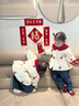 幼歌（YOUGE）嬰幼兒可愛(ài)櫻桃菱格精致娃娃領(lǐng)俏皮活力保暖舒適棉衣潮 紅櫻桃 90 cm 曬單實(shí)拍圖