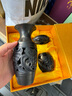 華夏記憶中國非遺禮品山東龍山黑陶工藝品金玉滿(mǎn)堂三件套手工陶瓷家居飾品 17cm【三件套】 曬單實(shí)拍圖