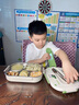 JCZS德國進口兒童飯盒小學(xué)生專用316不銹鋼初中學(xué)生上學(xué)保溫便當(dāng)餐盒 熊貓四格+保溫袋1550ml【316+贈 太空艙 曬單實拍圖