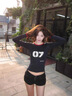 辰衣純純棉美式辣妹短款長(zhǎng)袖t恤女薄款春秋2024新款修身設(shè)計(jì)感條紋上衣 藏青色（純棉優(yōu)質(zhì)款） M 曬單實(shí)拍圖