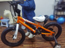 优贝（RoyalBaby）儿童自行车男女童车脚踏车 4岁5岁山地车 表演车14寸 橙色 实拍图