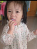琦童 RARE BABY兒童U型牙刷軟毛1-3-6-12歲嬰幼兒口腔清潔乳牙刷自主刷牙潔牙刷 粉色愛心三件套 曬單實(shí)拍圖