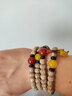 納悟 紅黃瑪瑙星月菩提配飾全套108顆小金剛配件套餐散珠三通腰珠頂珠 紅黃瑪瑙配飾 大號適合直徑10/11mm菩提 曬單實(shí)拍圖