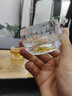 Luxury Flowers金箔鉆石切面水晶玻璃茶杯耐熱品茗杯家用主人杯元寶個(gè)人杯小茶杯 50ML金箔鉆石羅漢杯 曬單實(shí)拍圖