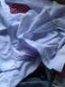 BLUE LITTLE WHITE免燙抗皺襯衫男白長(zhǎng)袖商務(wù)休閑男士襯衫職業(yè)正裝襯衣工裝修身上衣 白色無(wú)紋 42 （150斤-160斤） 曬單實(shí)拍圖