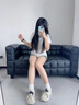 卡米高內(nèi)增高7cm德訓鞋女2025年新款夏季小個子網(wǎng)面透氣軟底休閑運動鞋 白色 內(nèi)增高7cm 38 (240mm) 曬單實拍圖