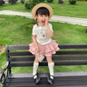 季米塔（Jimita）女童襪子春夏薄款純棉兒童公主中筒襪夏季網(wǎng)眼女孩寶寶長(zhǎng)筒小腿襪 愛(ài)心+蝴蝶結(jié)（2雙裝） M（約3-5歲）建議腳長(zhǎng)15-17cm 曬單實(shí)拍圖