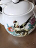 祥燕（xiangyan） 大容量家居茶壺帶過(guò)濾網(wǎng)1000ml辦公茶水壺大號泡茶壺青瓷冷水壺 富貴牡丹 曬單實(shí)拍圖