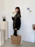 bugatti包包女包奢侈品牌2025新款女士托特包七夕情人節生日禮物送老婆 淺鹽卡-精美禮盒 曬單實(shí)拍圖