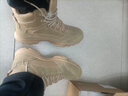 35153515強人冬季沙漠靴男士加絨加厚保暖羊毛雪地靴防刺穿高幫工裝鞋 冬季羊毛款 41 曬單實(shí)拍圖