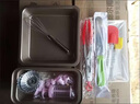 工匠時(shí)光烘焙工具套裝蛋糕模具全套一整套烤箱家用入門(mén)空氣炸鍋做披薩烤盤(pán) 金色模具3件套(餸脫模刀 油刷 書(shū)) 曬單實(shí)拍圖