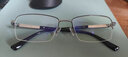 PORTS男眼鏡架鈦架方框商務(wù)半框簡(jiǎn)約超輕舒適可配近視度數POM62303 SL-銀框黑腿 鏡架+依視路A4 1.60防藍光鏡片 曬單實(shí)拍圖