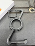 Eary【Z形骨架殼】適用蘋果iPhone14promax手機殼金屬無邊框鏤空散熱plus支架殼異形超薄四角防摔裸感 黑色【一鍵拆裝/裸機手感/氣囊防摔/磁吸充電】 蘋果14Pro 曬單實拍圖