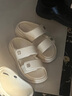 他她（TATA）厚底拖鞋女外穿休閑軟底涼拖沙灘鞋夏季新款WW501BT4 米色 37 曬單實(shí)拍圖