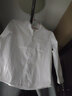 忻悅晴男童白襯衫長(cháng)袖純棉新款時(shí)尚免燙春秋兒童中大童學(xué)生演出白色襯衣 白色口袋長(cháng)袖 140 曬單實(shí)拍圖