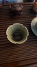松風物鳴越窯龍泉青瓷艾草青悅心花口聚香杯 聞香杯茶具陶瓷品茗杯主人杯 越窯艾草青-悅心花口聚香杯 50ml 曬單實拍圖
