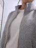樂雅秀短款運(yùn)動(dòng)外套女2025春秋新款棒球服休閑顯瘦夾克開衫上衣寬松百搭 淺灰色 S 【85--100斤】 曬單實(shí)拍圖