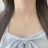 中國黃金（CHINA GOLD）連理枝項鏈女925銀玉髓吊墜鎖骨鏈小眾實用七夕生日禮物女送女友 [今/次日達(dá)]連“荔”枝項鏈【品牌禮盒】 曬單實拍圖