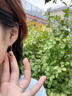 鉑莎尼翡翠耳環(huán)純銀女款葫蘆耳釘玉石耳墜綠色耳飾女士生日禮物 雙福如意耳環(huán)【銀色】 曬單實(shí)拍圖