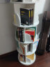 村田稻夫 旋转书架 360度书架落地学生创意置物书柜家用多层书本收纳架 白色五层 实拍图