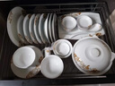 景德鎮(zhèn)景德鎮(zhèn)陶瓷家用白瓷碗碟釉上彩56頭餐具中式碗筷套裝簡(jiǎn)約喬遷禮品 金夢(mèng)10人宴會(huì)裝 56頭 曬單實(shí)拍圖