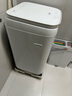 適用美的3公斤嬰兒童迷你洗衣機底座架加高架子10E12EV10EV05通用 四地腳【固定】小面板白 1層 曬單實(shí)拍圖