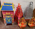 批發(fā)殯葬紙扎用品大全金山銀山搖錢(qián)樹(shù)金庫銀庫周年五七紙活祭祀 大庫+大金銀山+米面山+搖錢(qián)樹(shù) 曬單實(shí)拍圖