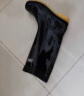 回力雨鞋男士款时尚雨靴户外防水不易滑耐磨HL8075中筒黑色39码 实拍图