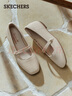 斯凱奇（Skechers）單鞋春季女鞋2026淺口平底瑪麗珍鞋一腳蹬外穿涼鞋159057 曬單實(shí)拍圖