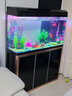 西龍中大魚(yú)缸客廳家用落地懶人生態(tài)免換水帶柜子一體自循環(huán)金魚(yú)水族箱 100CM魚(yú)缸+木地柜 曬單實(shí)拍圖