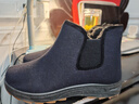老北京男大棉鞋中老年冬季老人加絨加厚保暖老頭防水防滑爸爸棉靴 深藍色(呢子面) 40 曬單實(shí)拍圖