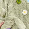 多菲尼森睡袍女秋冬季珊瑚绒加厚女士加厚睡衣情侣家居服套装可外穿冬天 果绿色小花长袍 L码（90-130） 晒单实拍图