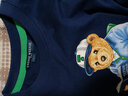 Teenie Weenie Kids小熊童裝24春夏款男童全棉清爽百搭短袖T恤 藏青色 130 cm 曬單實(shí)拍圖