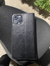 洽利 適用iphone12手機殼 蘋(píng)果12/Pro/Max保護套 真皮超薄翻蓋經(jīng)典全包防摔高端商務(wù) 蘋(píng)果12 Pro Max 經(jīng)典黑色（6.7英寸） 曬單實(shí)拍圖