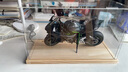 赟婭大號杜卡迪V4S摩托模型仿真機車(chē)玩具合金車(chē)模收藏男生生日禮物 1:9 川崎H2R+實(shí)木燈光防塵罩 生日六一兒童節新年禮物 曬單實(shí)拍圖