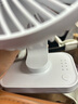 雅蘭仕桌面小風(fēng)扇usb可充電臺式風(fēng)扇小型辦公室學(xué)生宿舍家用戶(hù)外便攜移動(dòng)大風(fēng)力靜音落地手持電風(fēng)扇 充電款白【4000毫安+四檔風(fēng)力+輕音低噪】 曬單實(shí)拍圖